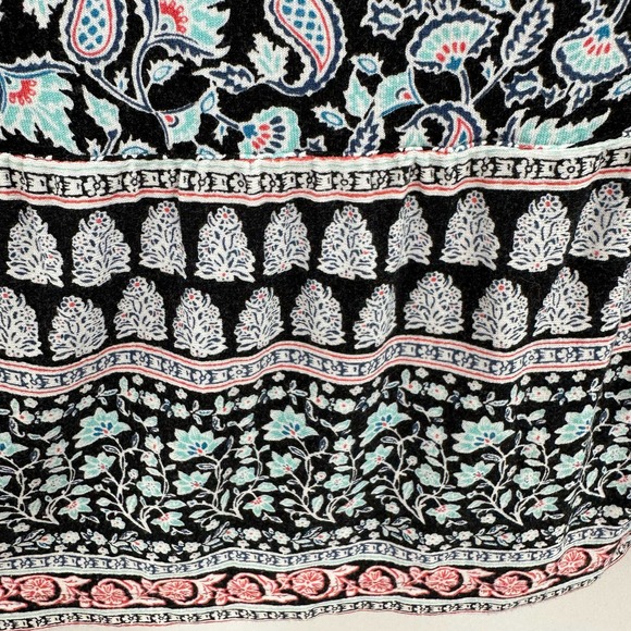 J Jill wearever collection size medium tank top blue red white floral peplum - Picture 3 of 5